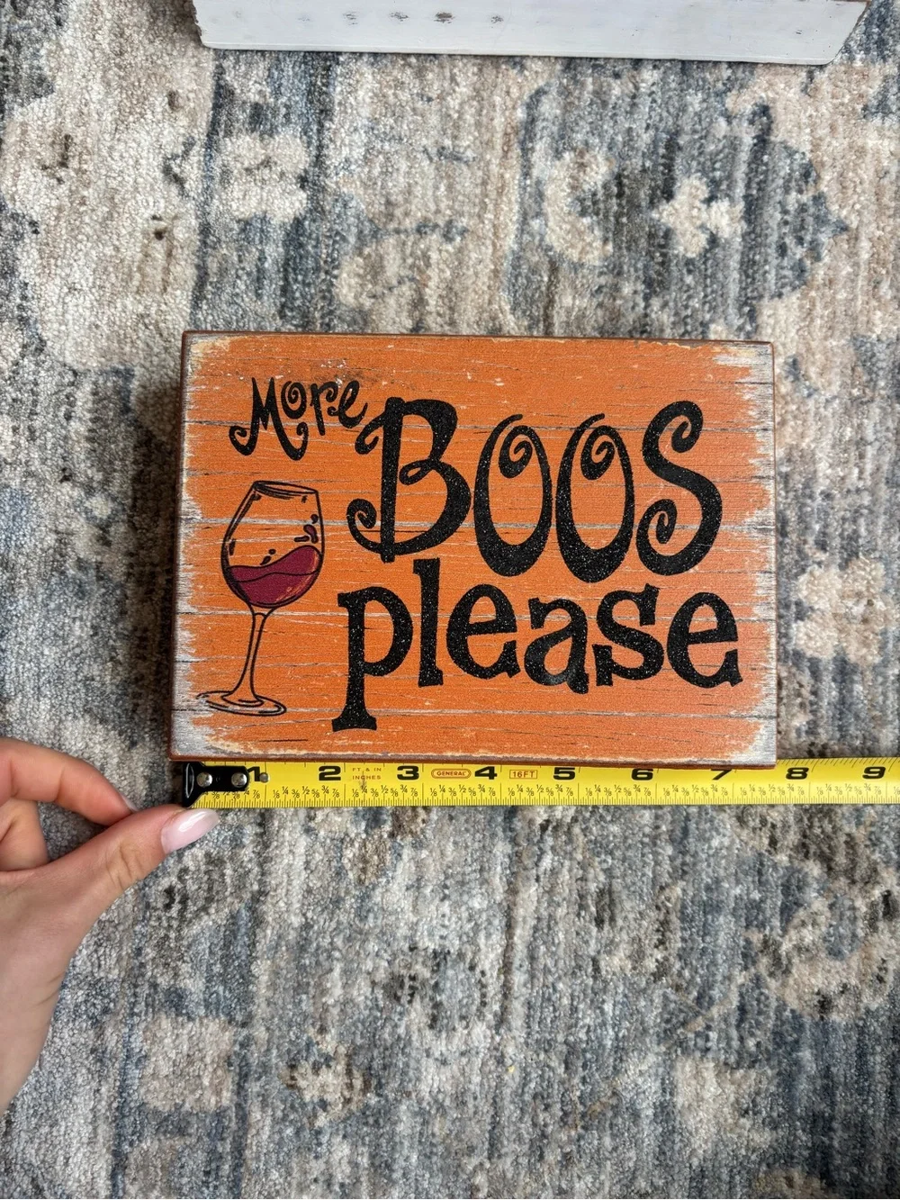 “More Boos Please” Halloween Wooden bar cart Sign